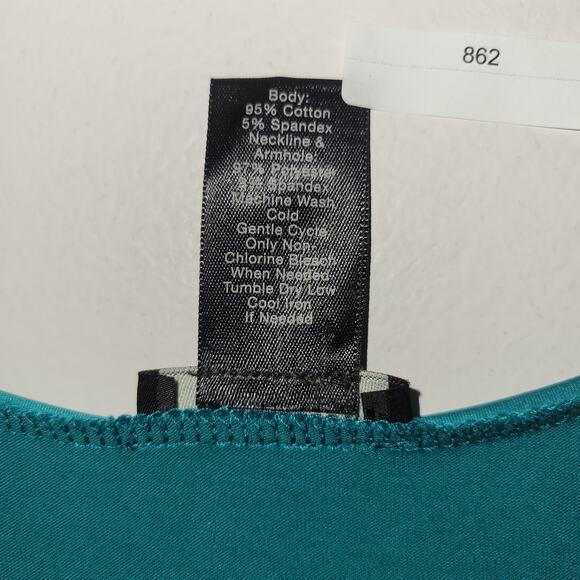Ann Taylor Womens Cami Tank XL Green Scoop Neck Top - Picture 4 of 7